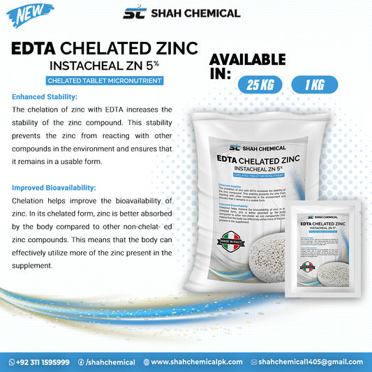 EDTA Chelated ZINC instacheal ZN 5% - MADE IN ITALY