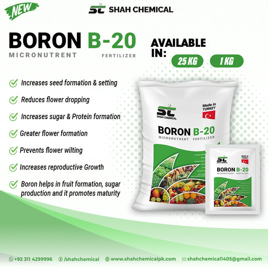 BORON B-20 Micronutrent - MADE IN TURKEY