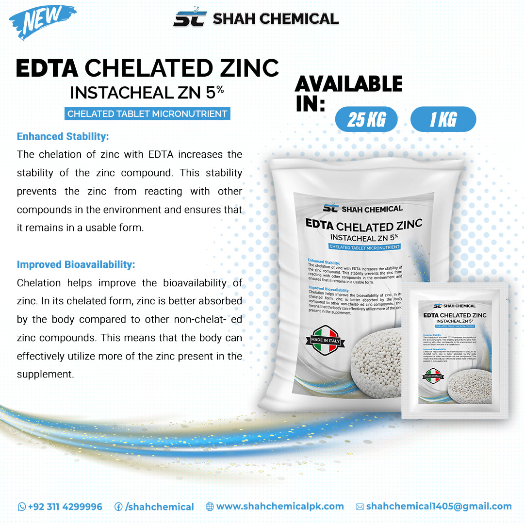 EDTA Chelated ZINC instacheal ZN 5% - MADE IN ITALY