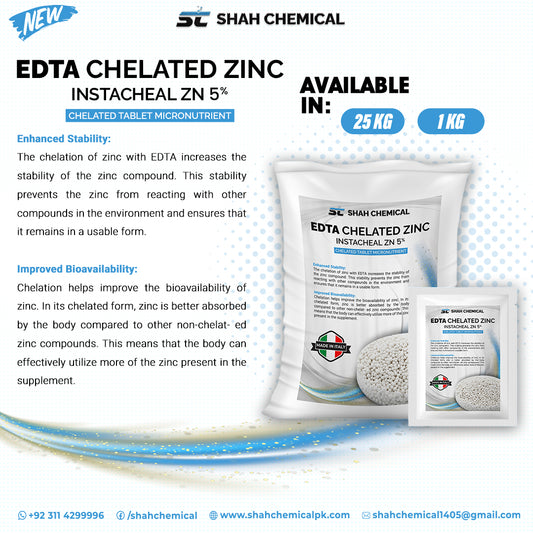 EDTA Chelated ZINC instacheal ZN 5% - MADE IN ITALY