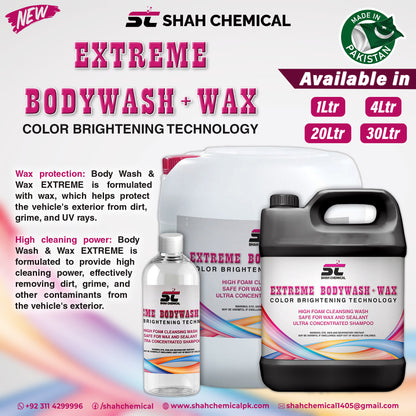 Extreme Body wash + wax car wash shampoo