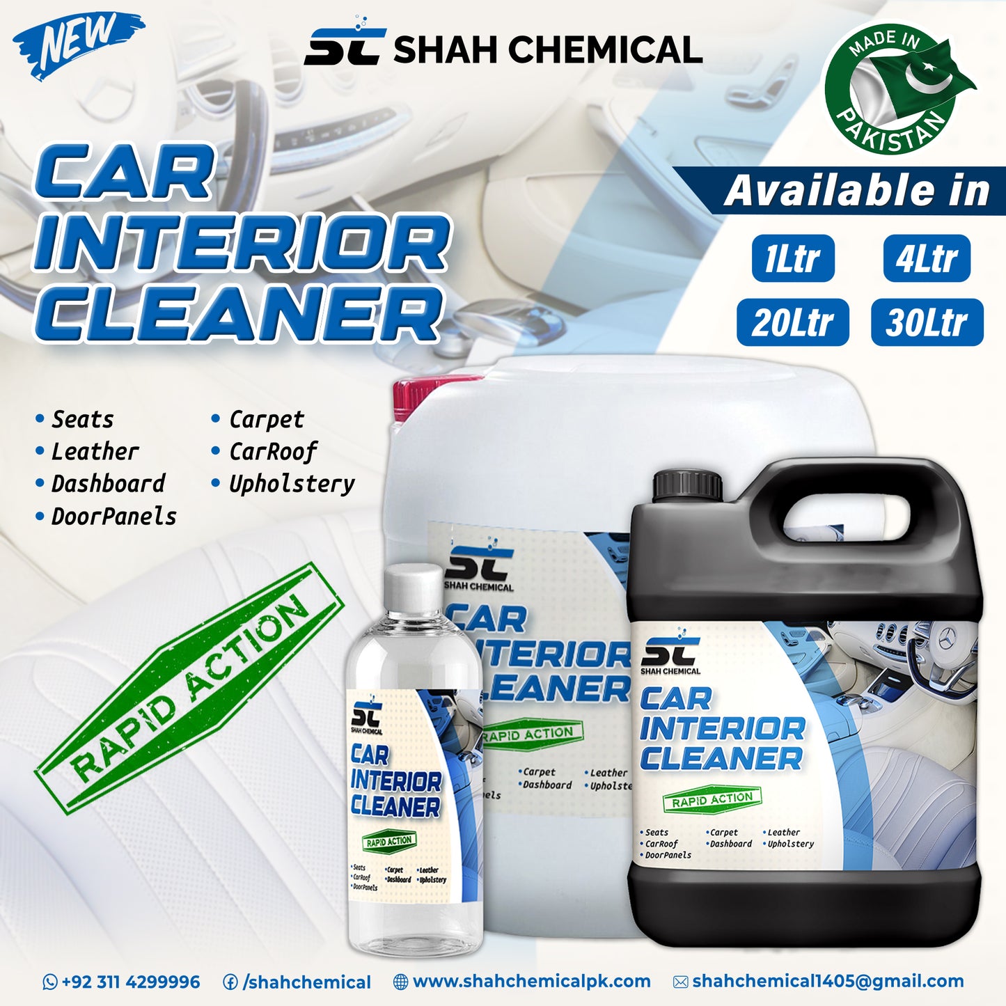 Car Interior Cleaning and Disinfectant