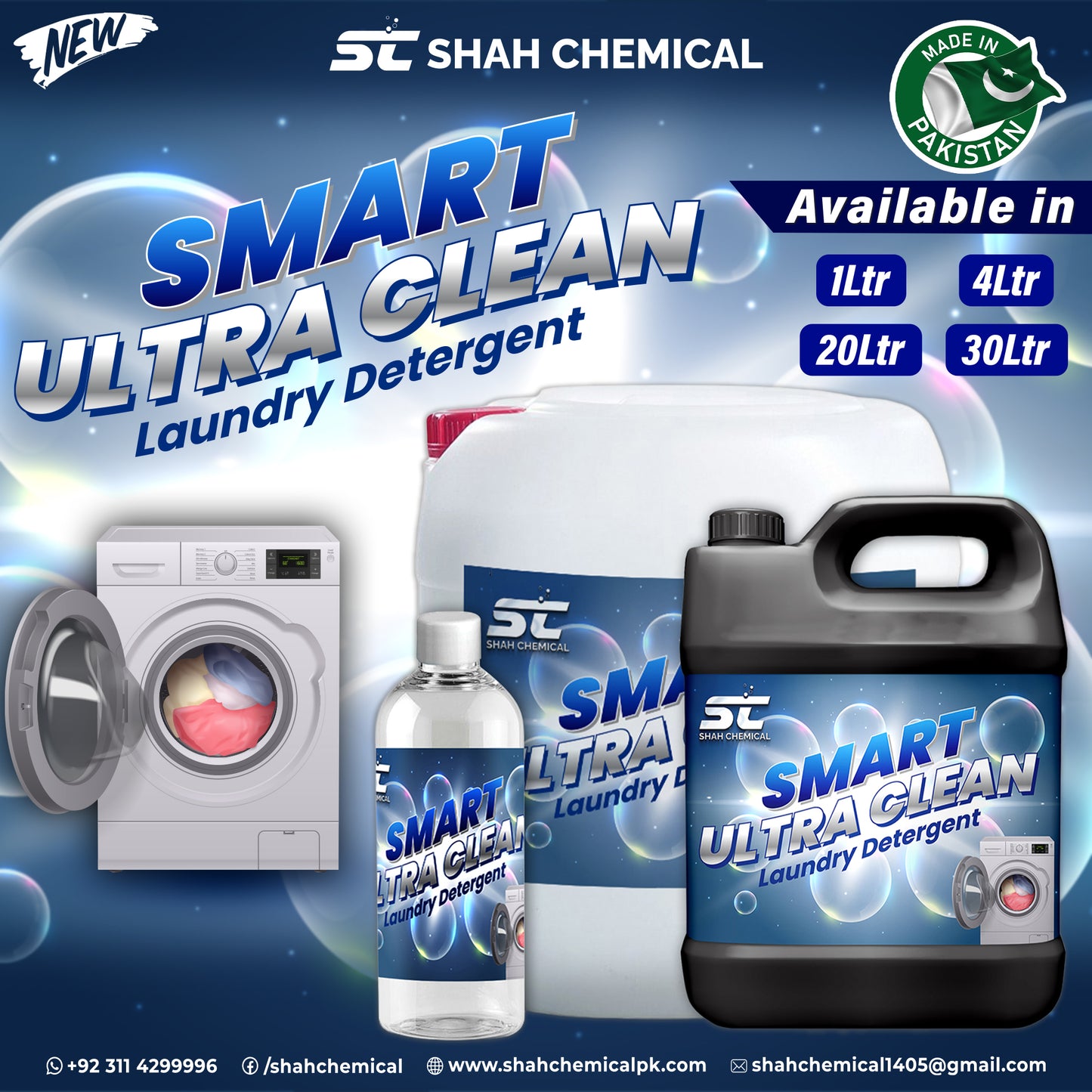 Smart Ultra Clean Laundry Liquid Detergent