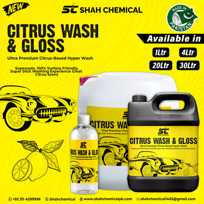 Citrus car wash & wax shampoo