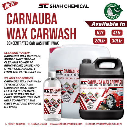 Carnauba Wax Car wash & wax shampoo