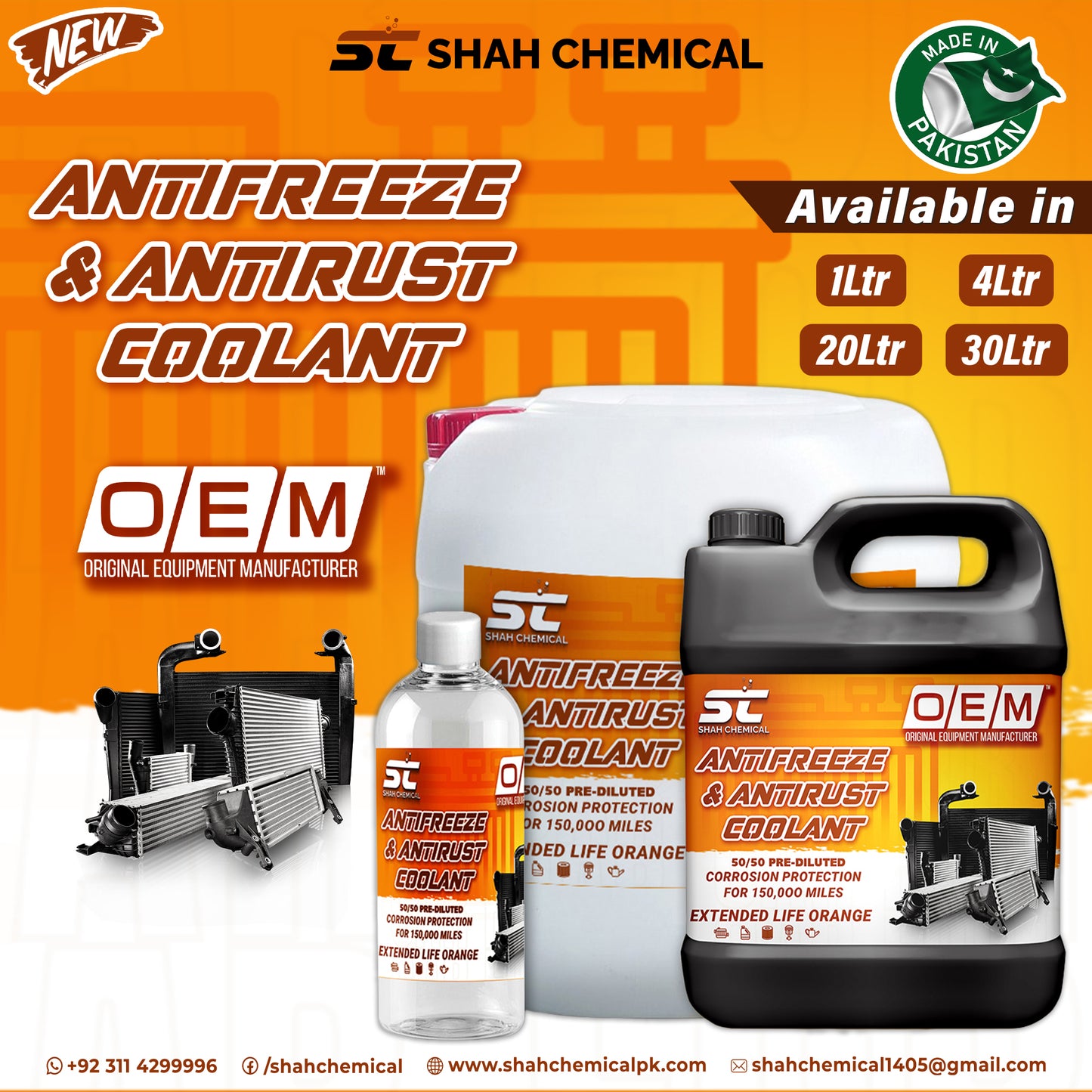 OEM Anti-Rust & Anti-Freez Coolant For All Vehicle