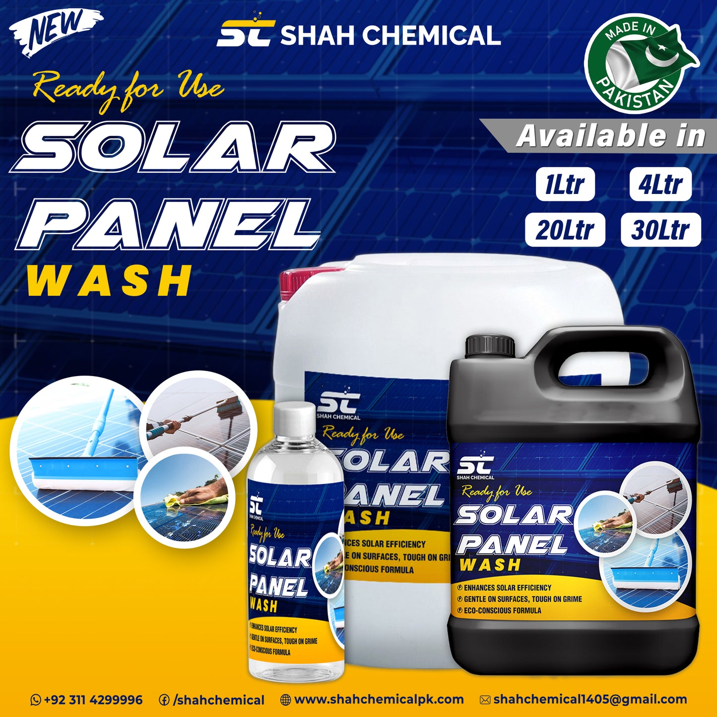 Solar Panel Wash ( Ready For Use )