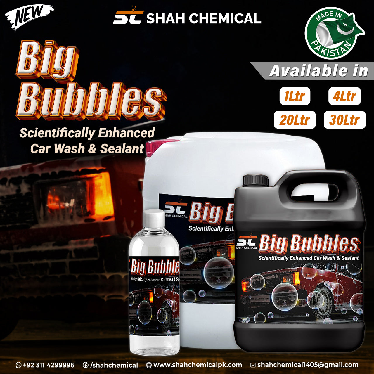 Big Bubble car wash & wax shampoo
