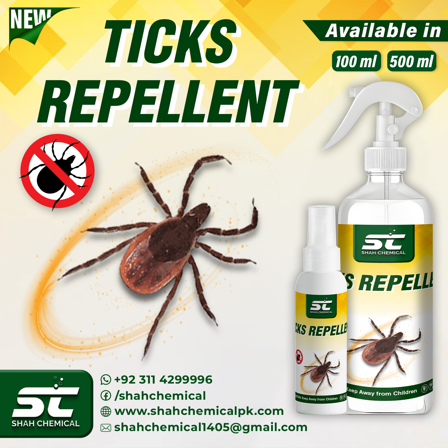 Ticks Repellent Ready For Use Spray