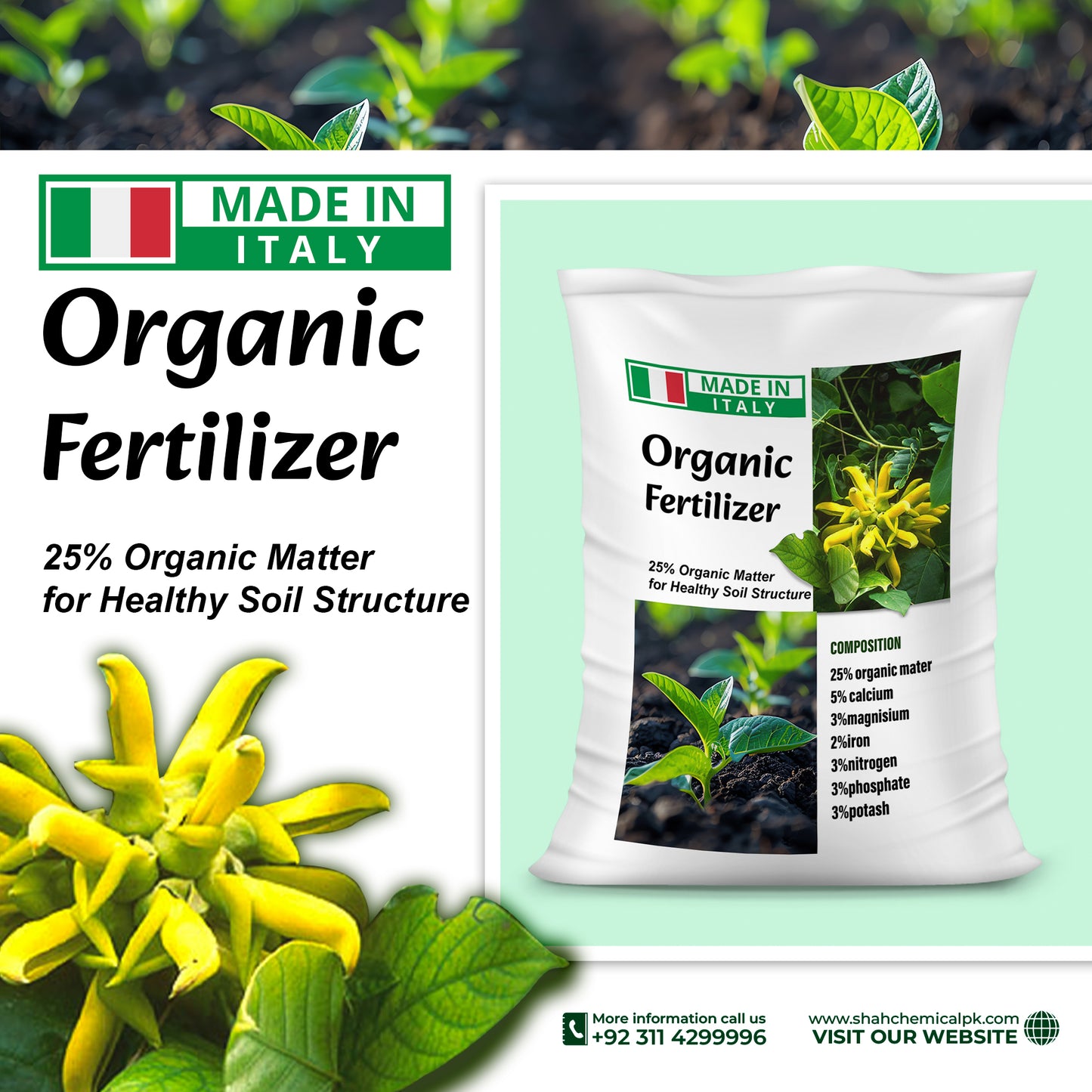 Organic Fertilizer - MADE IN ITALY