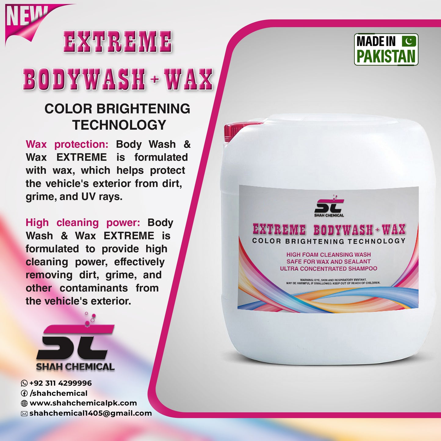 Extreme Body wash + wax car wash shampoo