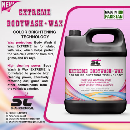 Extreme Body wash + wax car wash shampoo