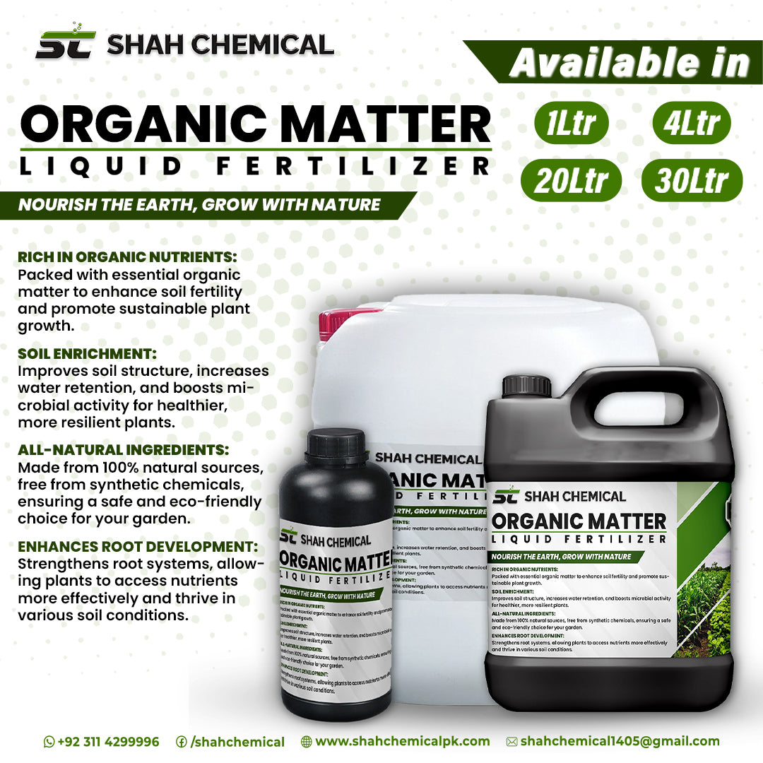 Organic Matter (LIQUID FERTILIZER & MICRONUTRIENTS) - MADE IN CHINA