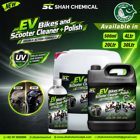 EV Bikes & Scooter Cleaner + Polish (Double Action Formula)
