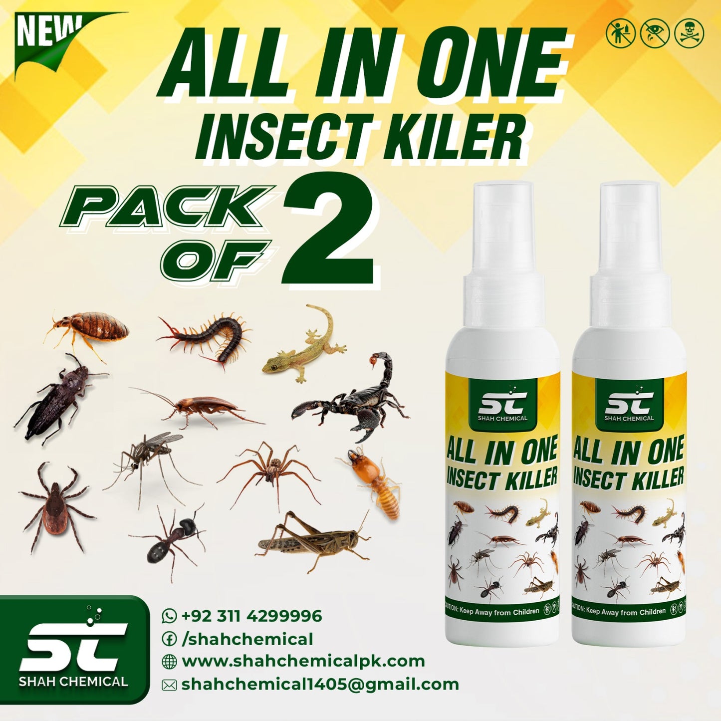 Pack of 2 Insect Killer- 120 ml