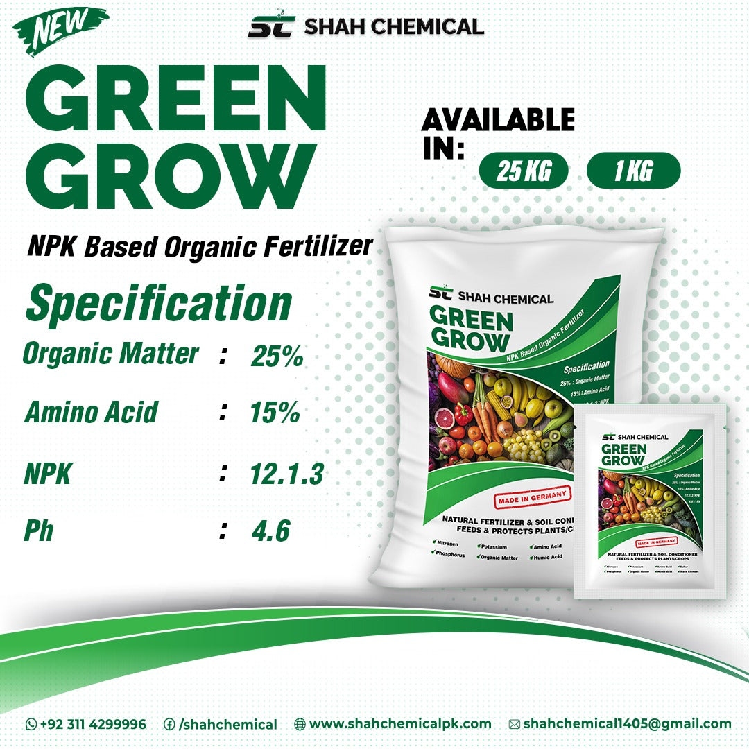 Green  Grow ( NPK Based Organic Fertilizer ) - MADE IN GERMANY