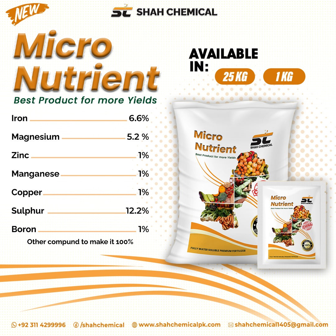 Micro Nutrient Fully Water Soluble Premium Fertilizer - MADE IN CHINA