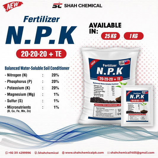 N.P.K 20-20-20+TE  Fertilizer - MADE IN TAIWAN (Powder Form)
